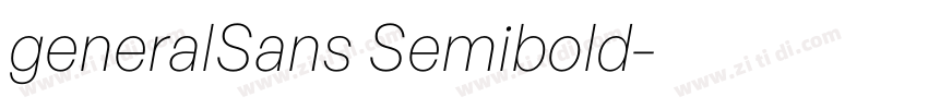 generalSans Semibold字体转换